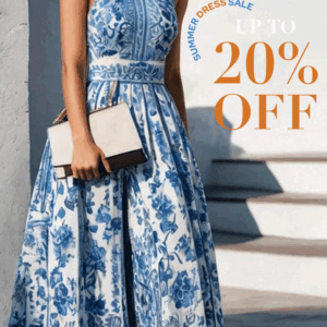 Women's Fashionable Plus Size Irregular Printed Casual Dress